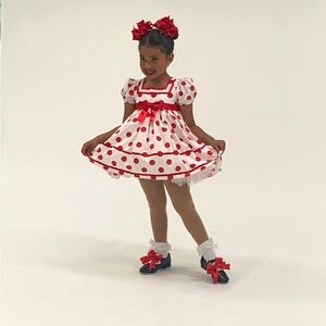Shirley Temple Style Polka Dot Costume